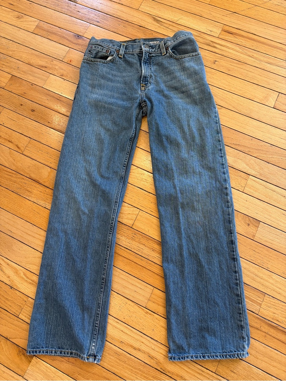 Ralph Lauren Kids Blue Straight-Leg Denim Jeans on